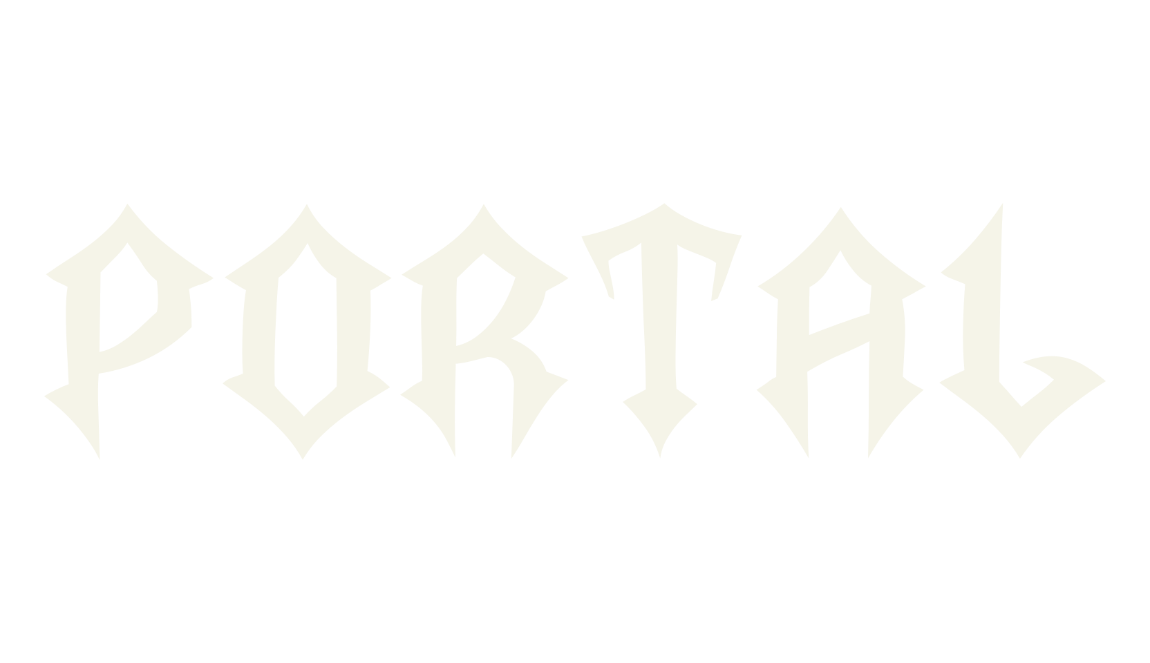 Portal, gothic font preview