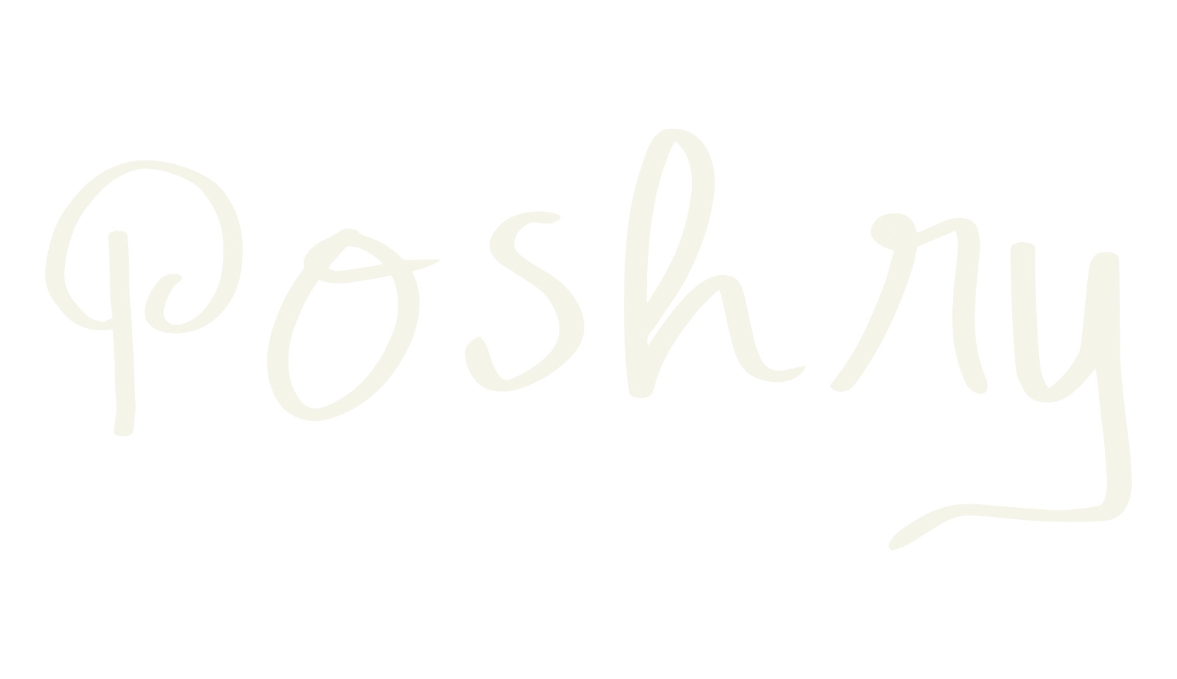 Poshry, script font preview