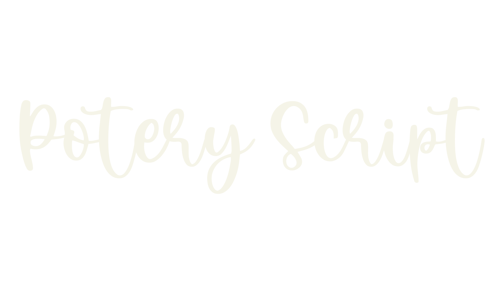 Potery Script, modern calligraphy font preview