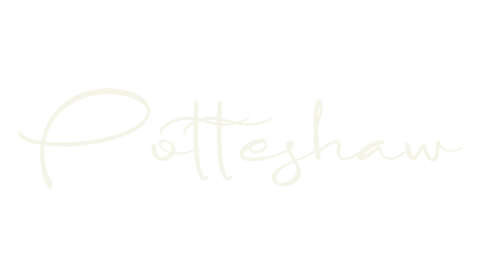 Potteshaw, script font preview