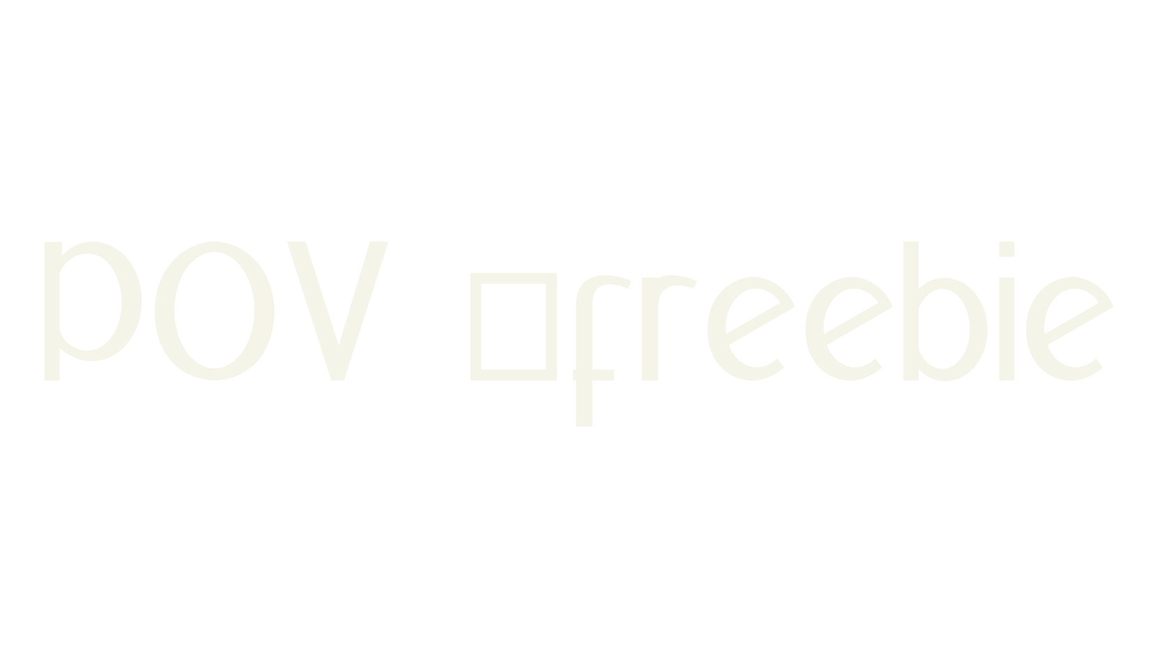 POV _freebie, sans serif font preview