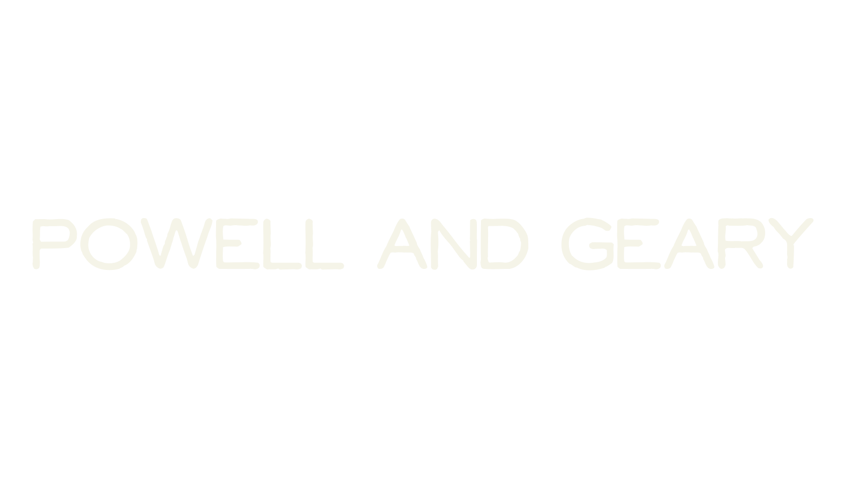 Powell and Geary, display font preview