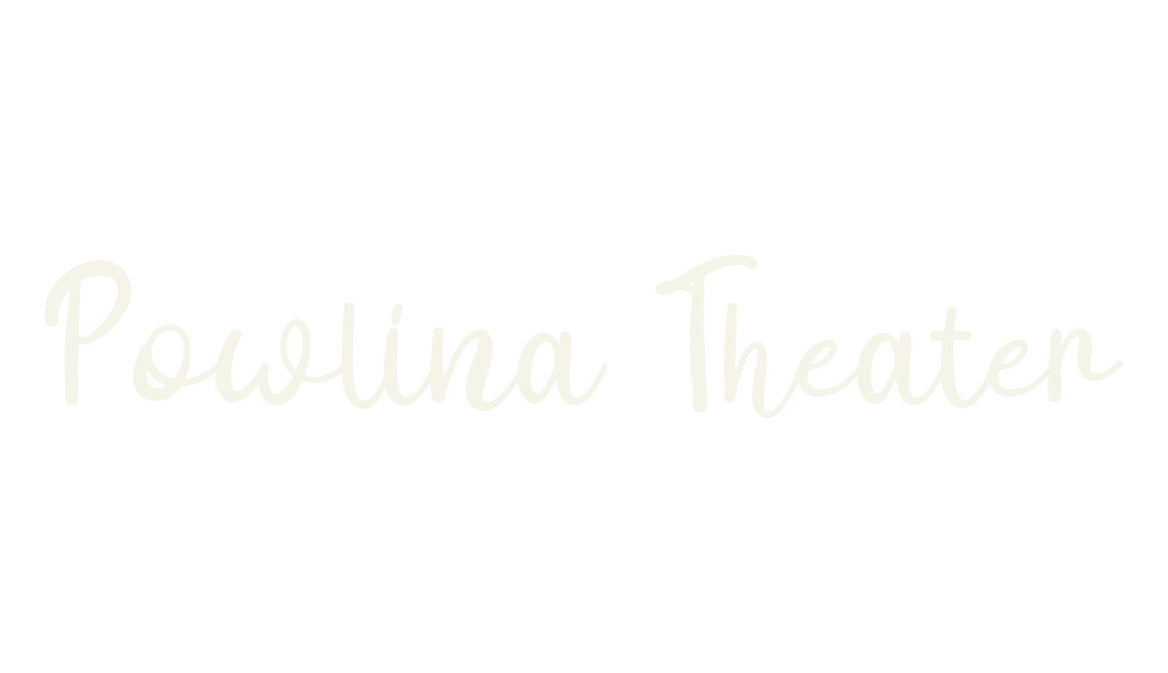 Powlina Theater, cursive font preview