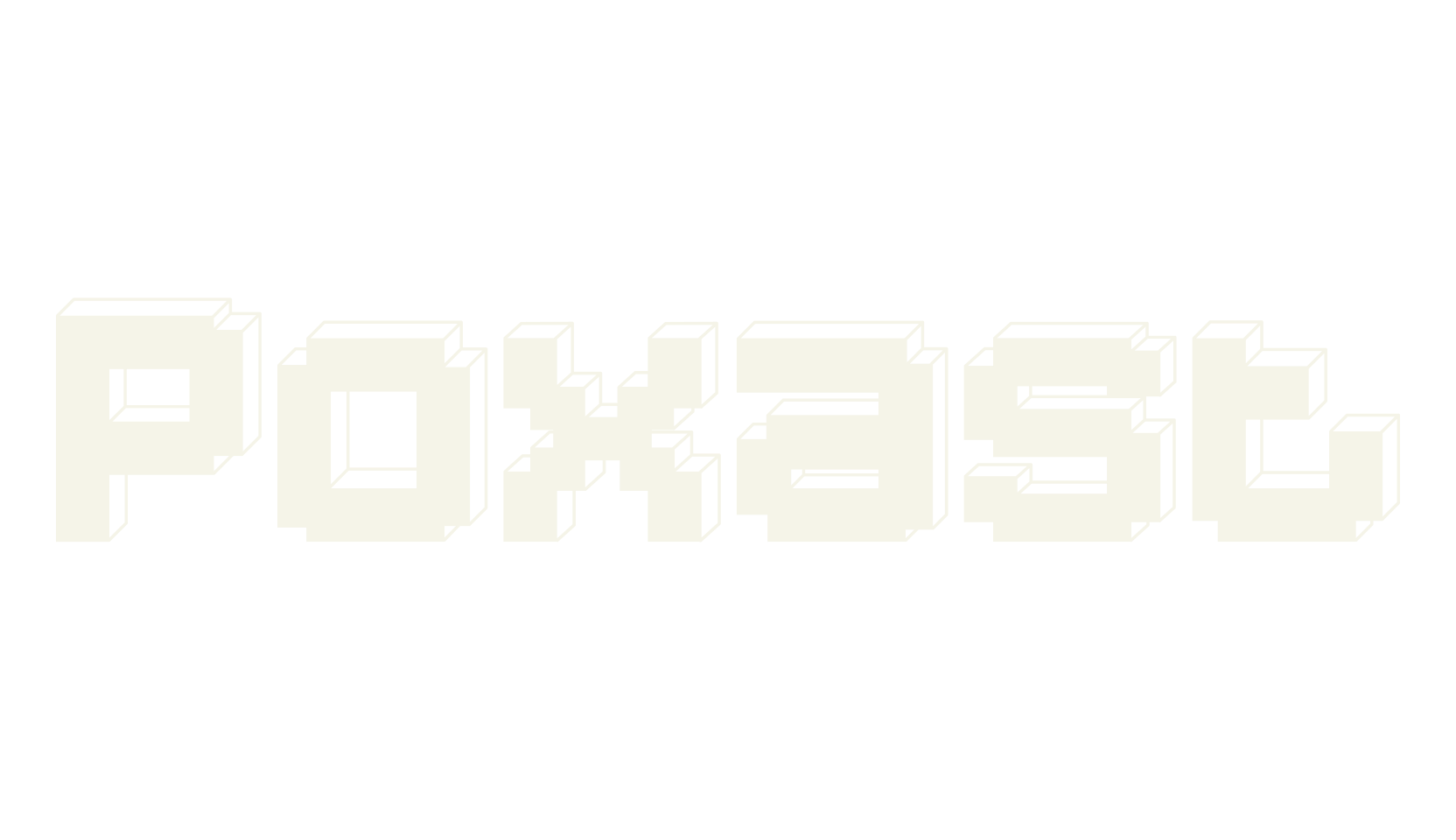 Poxast, pixel font preview