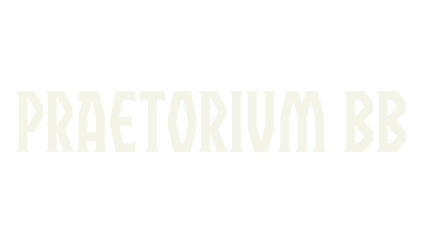 Praetorium BB, serif font preview
