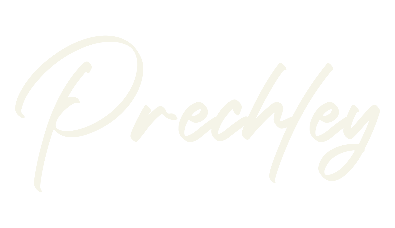 Prechley, script font preview