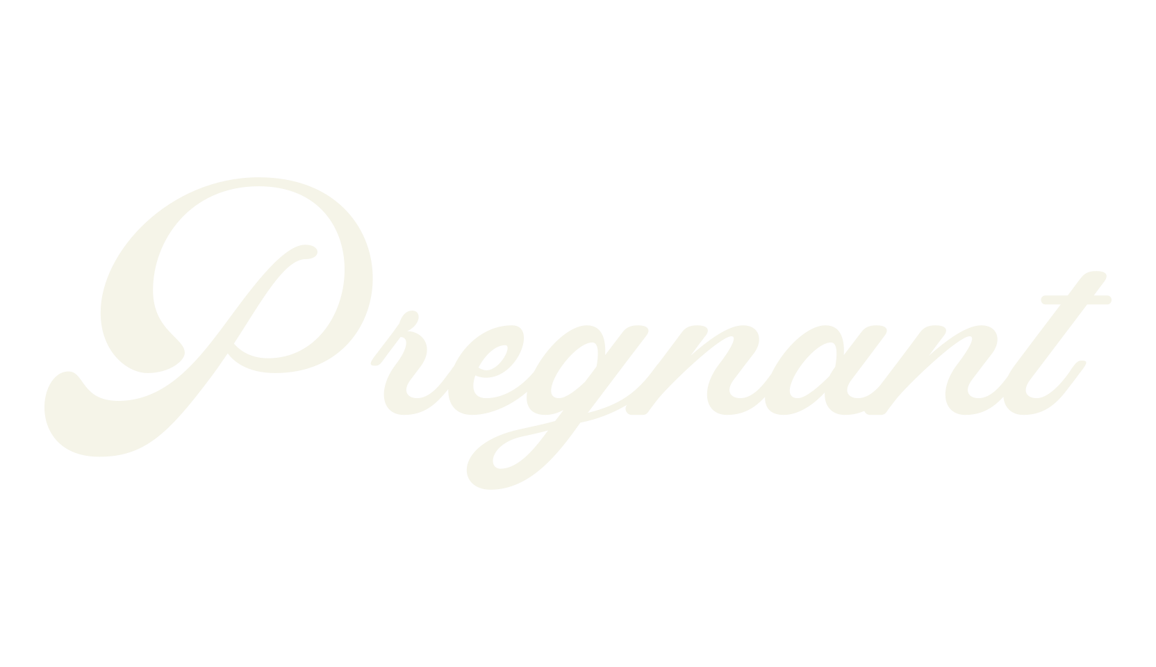 Pregnant, script font preview