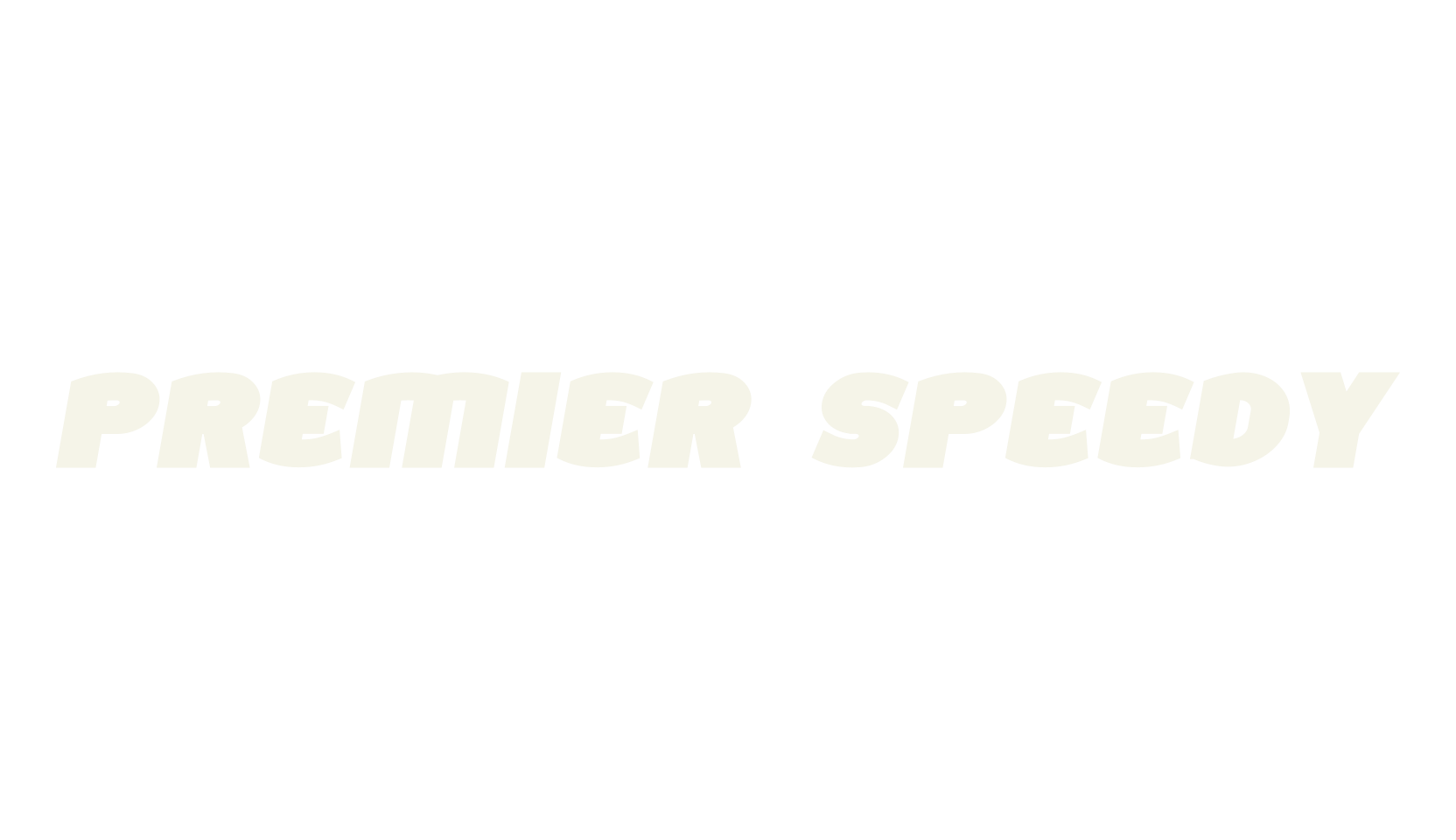 Premier Speedy, techno font preview