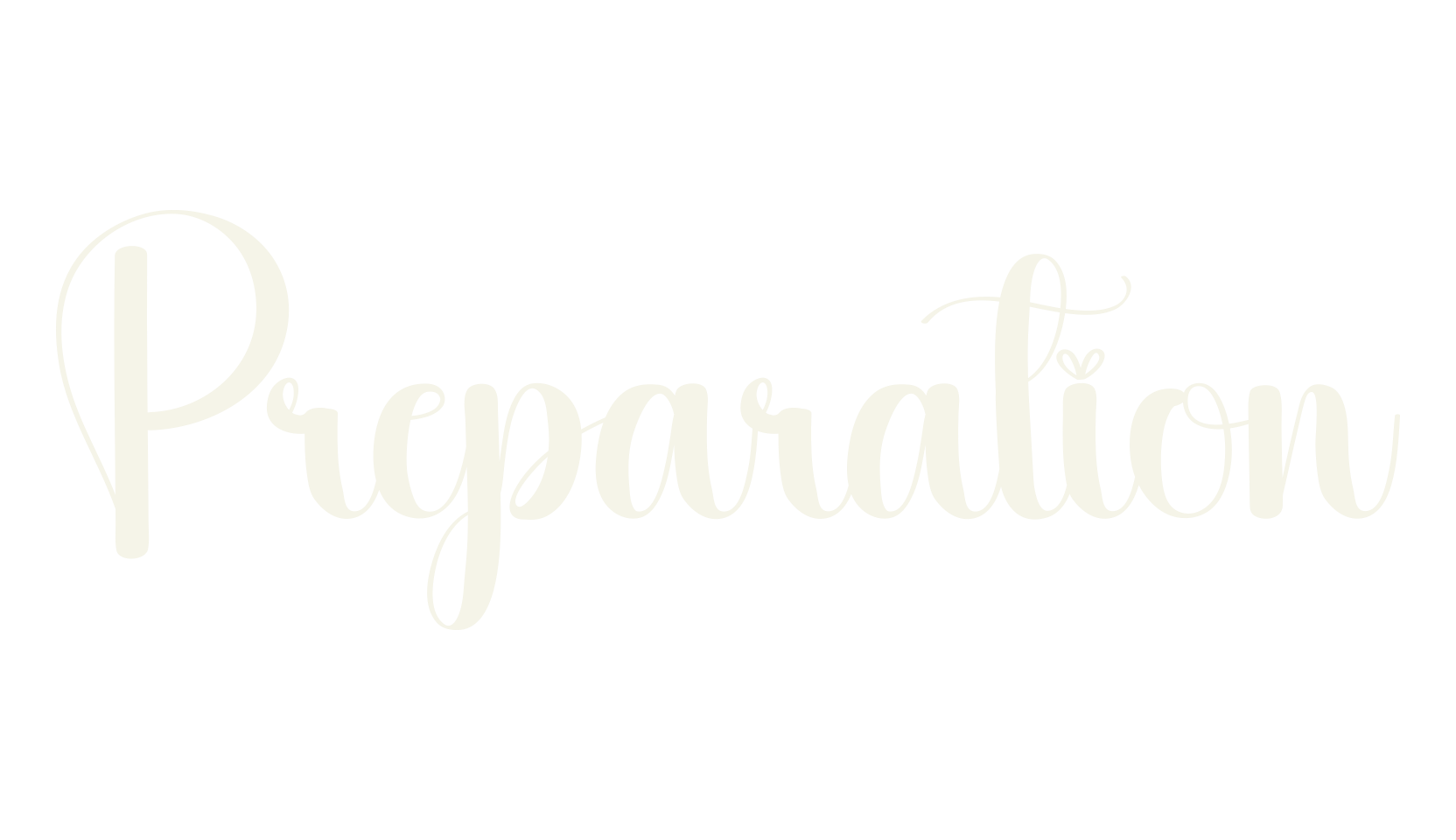 Preparation, calligraphy font preview