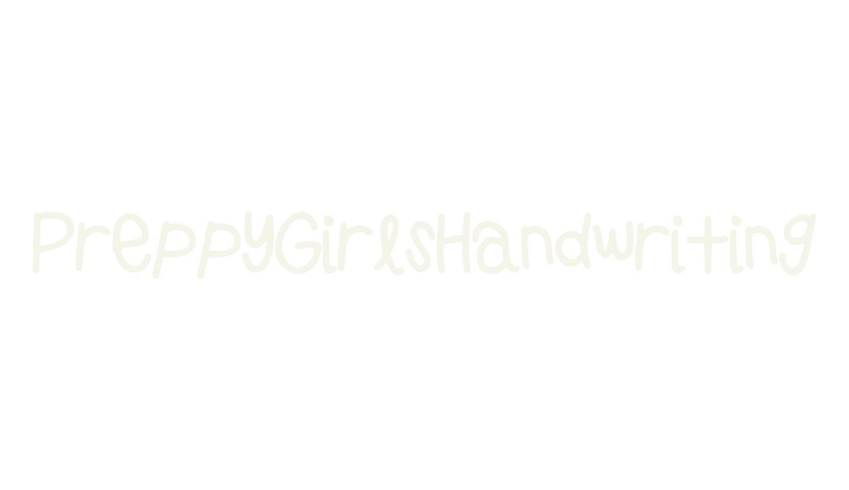 PreppyGirlsHandwriting, handwriting font preview