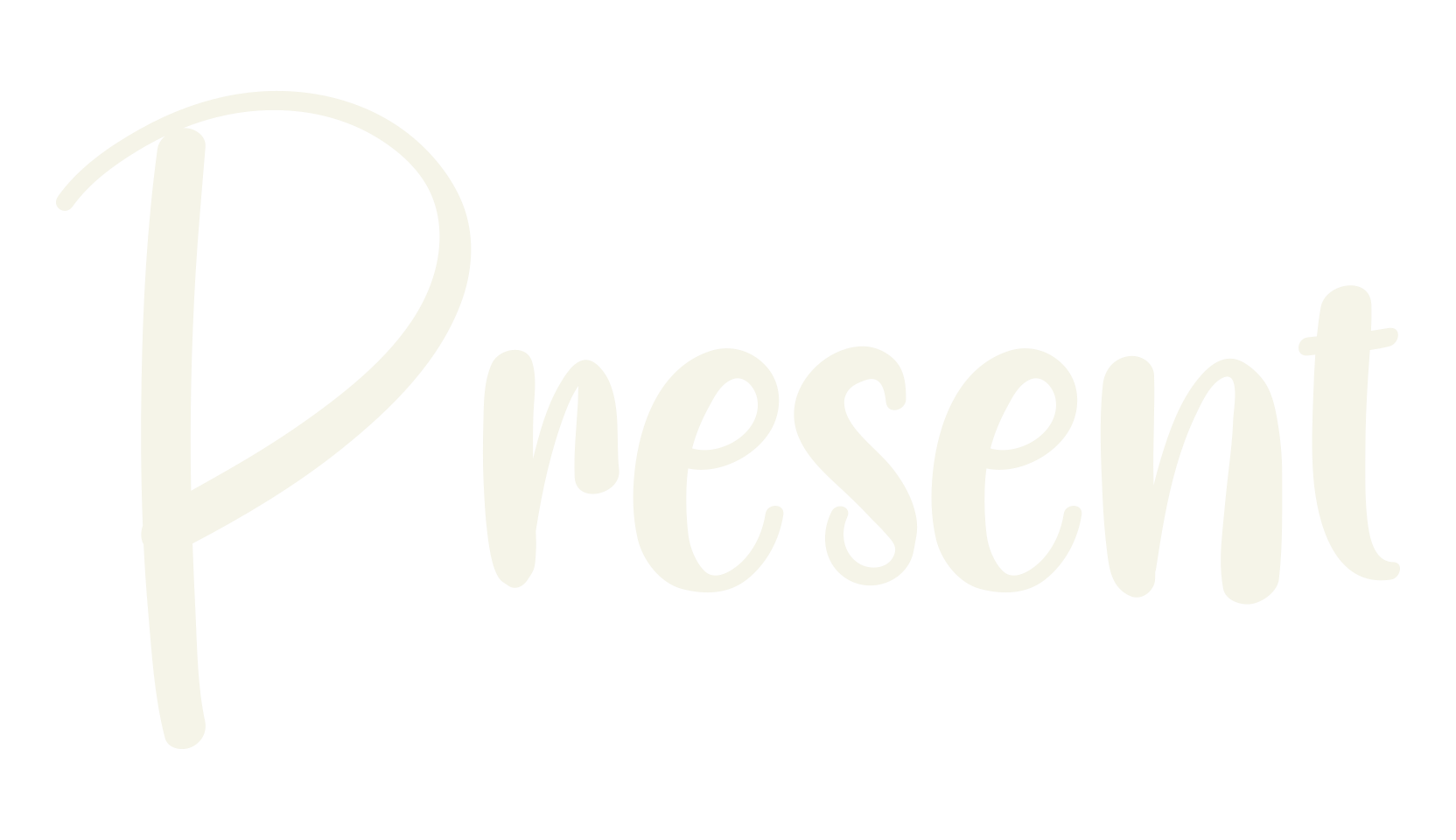 Present, calligraphy font preview