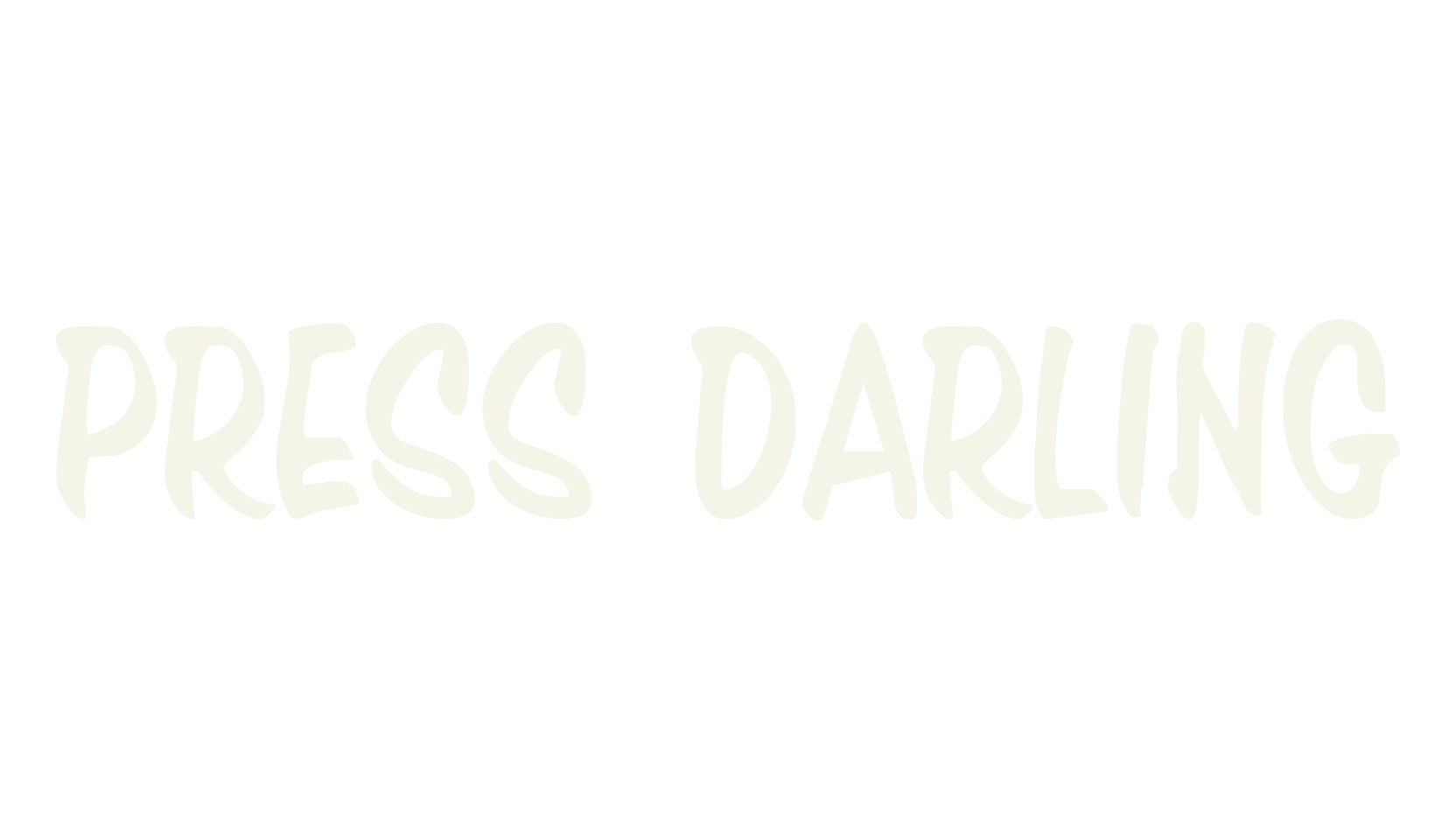 Press Darling, fashion script font preview