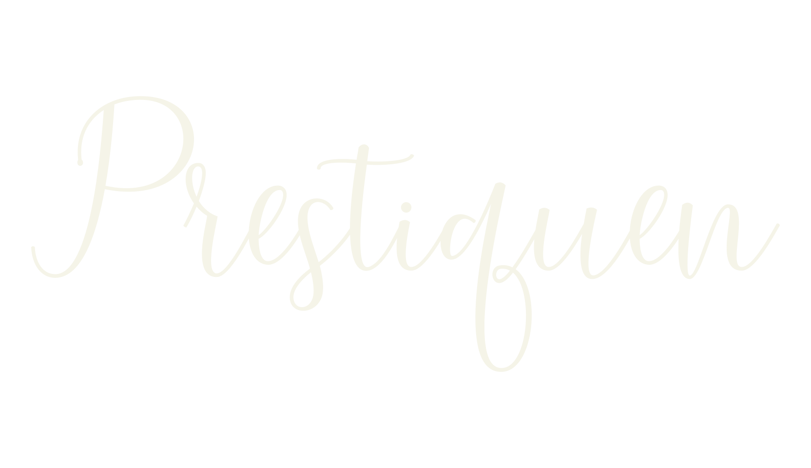 Prestiquen, calligraphy font preview