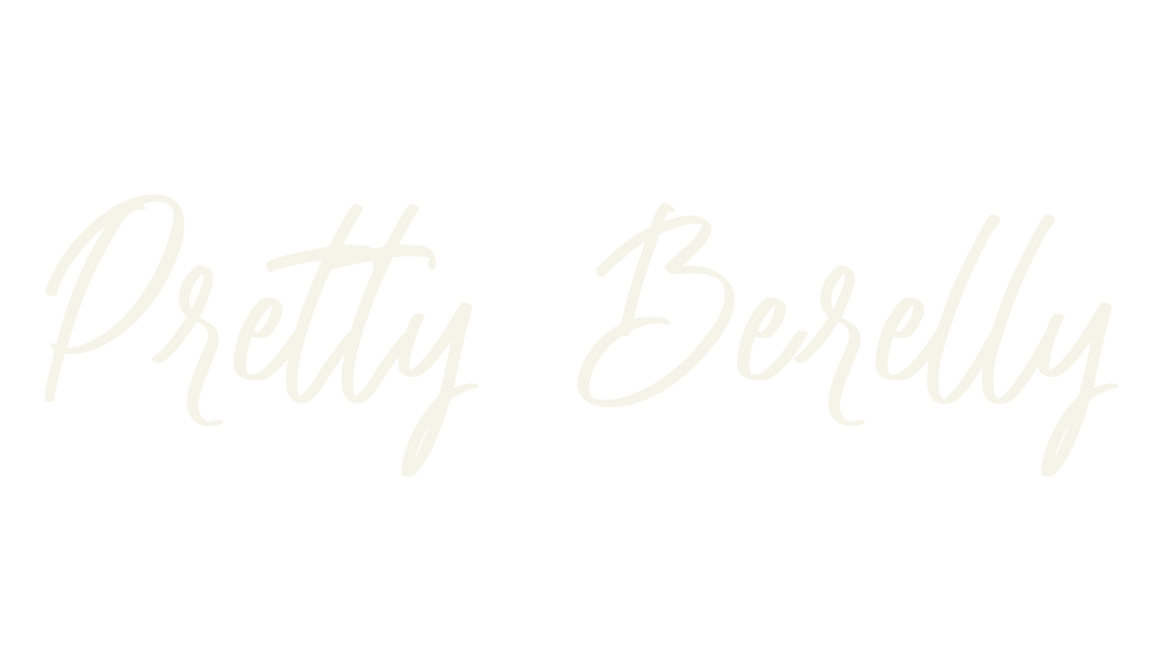 Pretty Berelly, handwriting font preview
