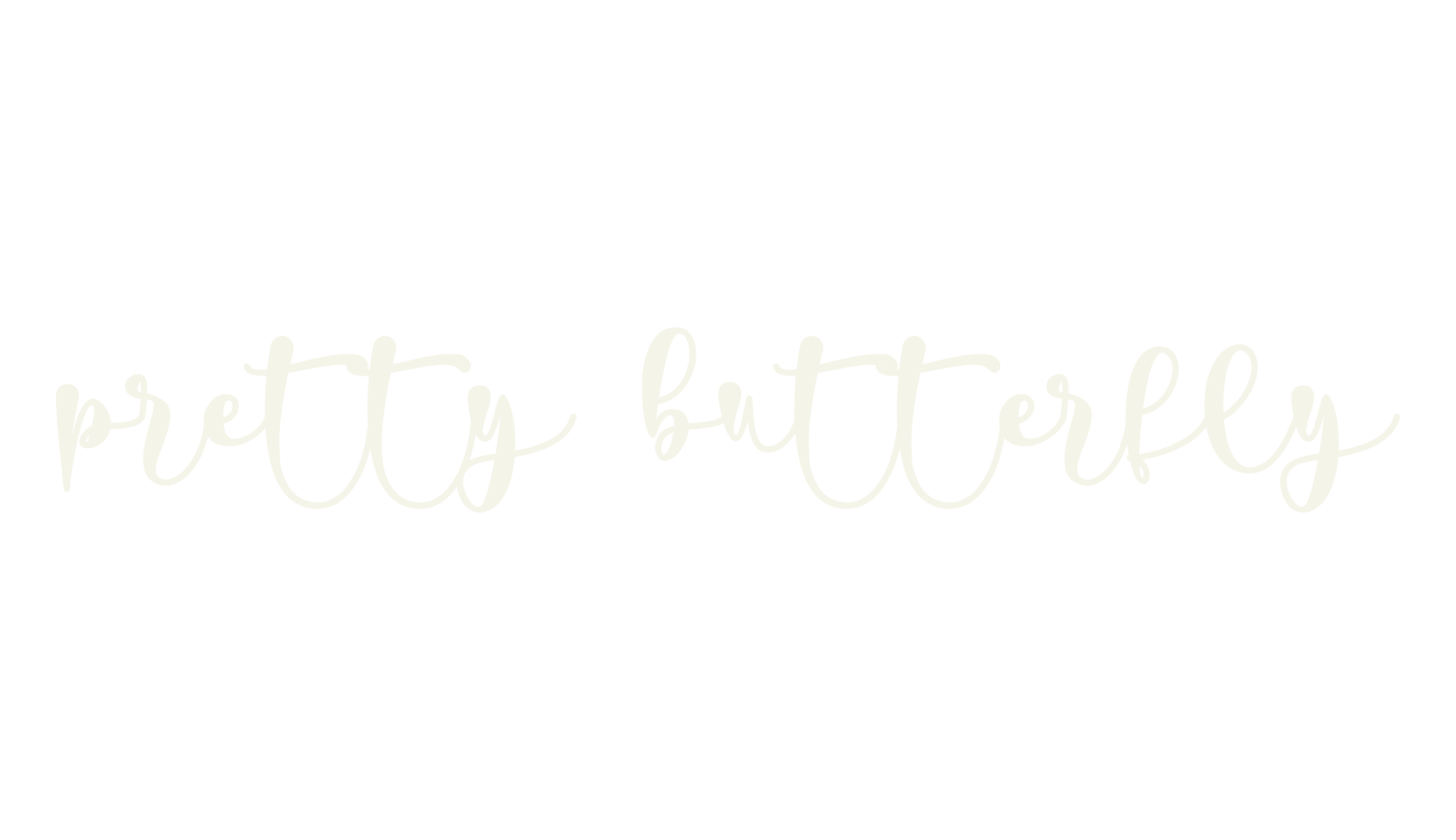 pretty butterfly, calligraphy font preview