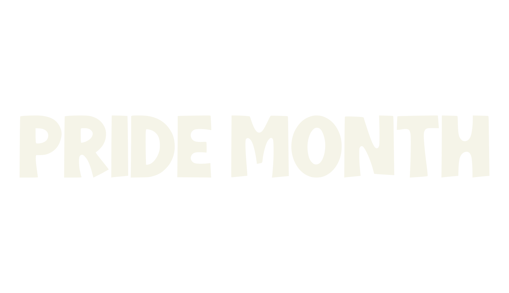 Pride Month, funky font preview