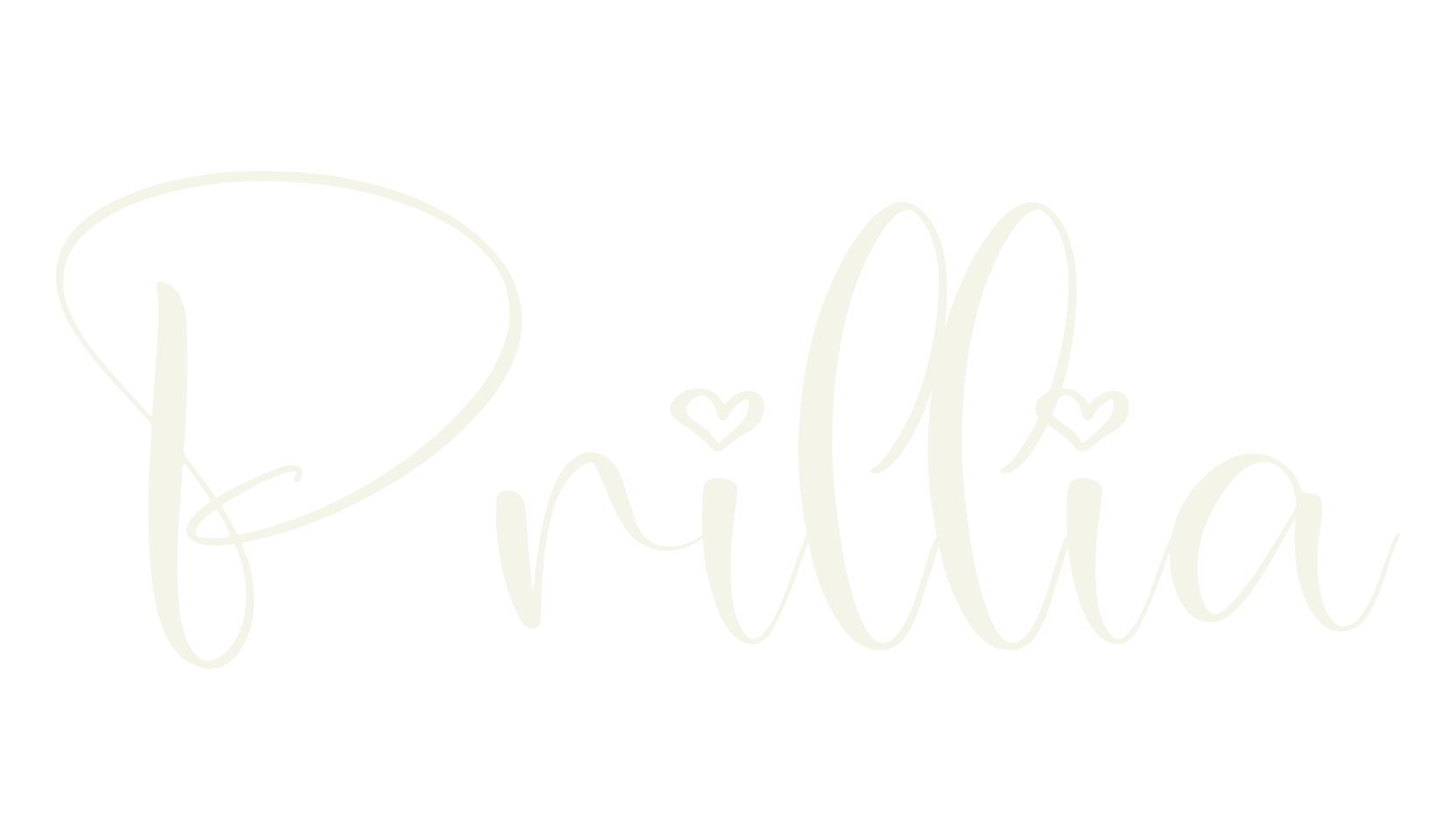Prillia, cue font preview
