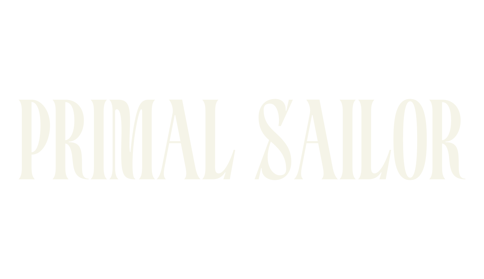 Primal Sailor, condensed font preview