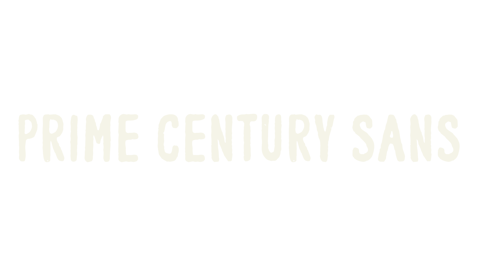Prime Century Sans, handwritten font preview