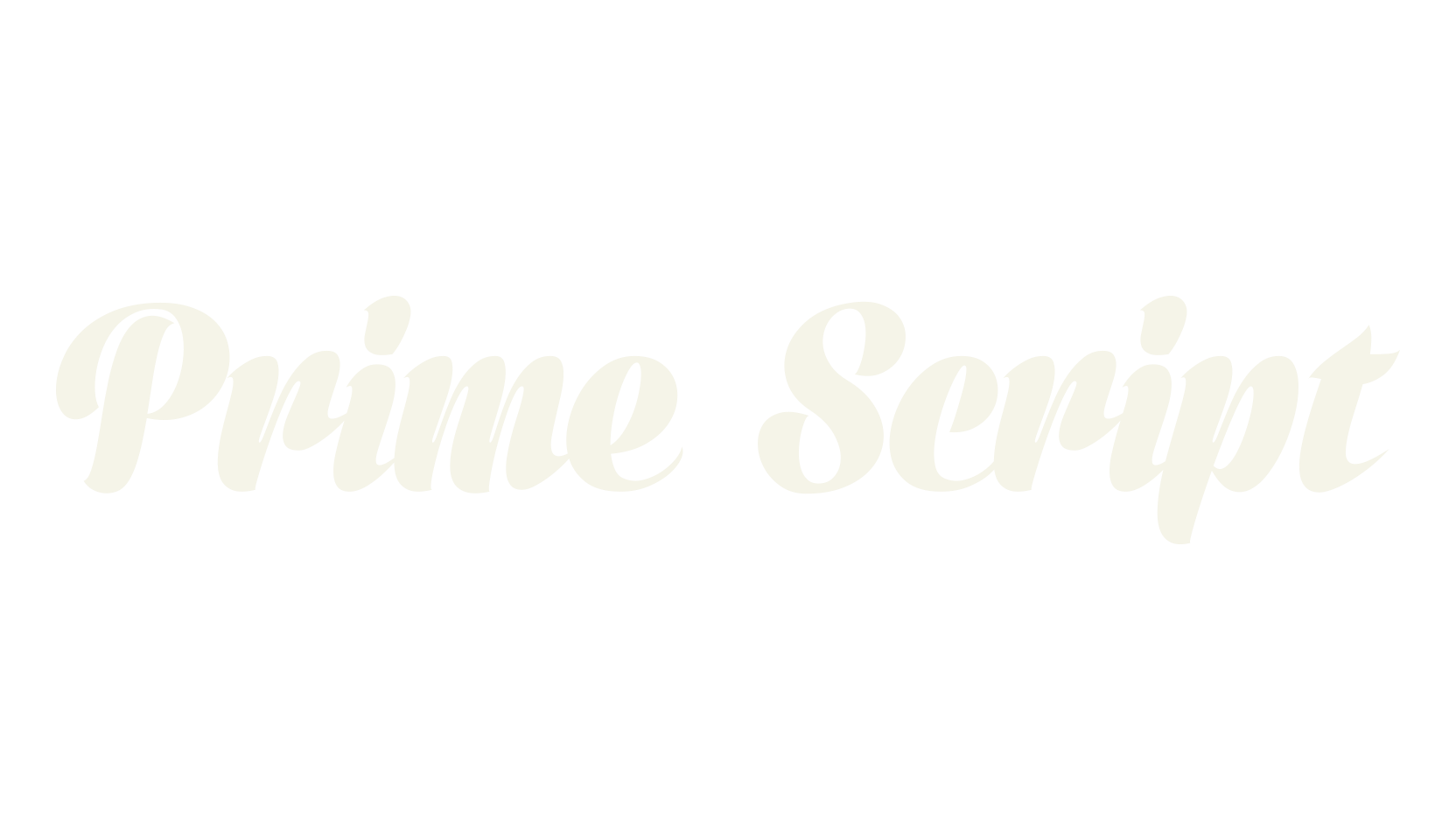 Prime Script, handwritten font preview