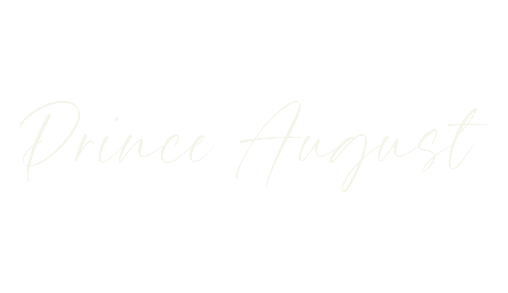 Prince August, fancy font preview
