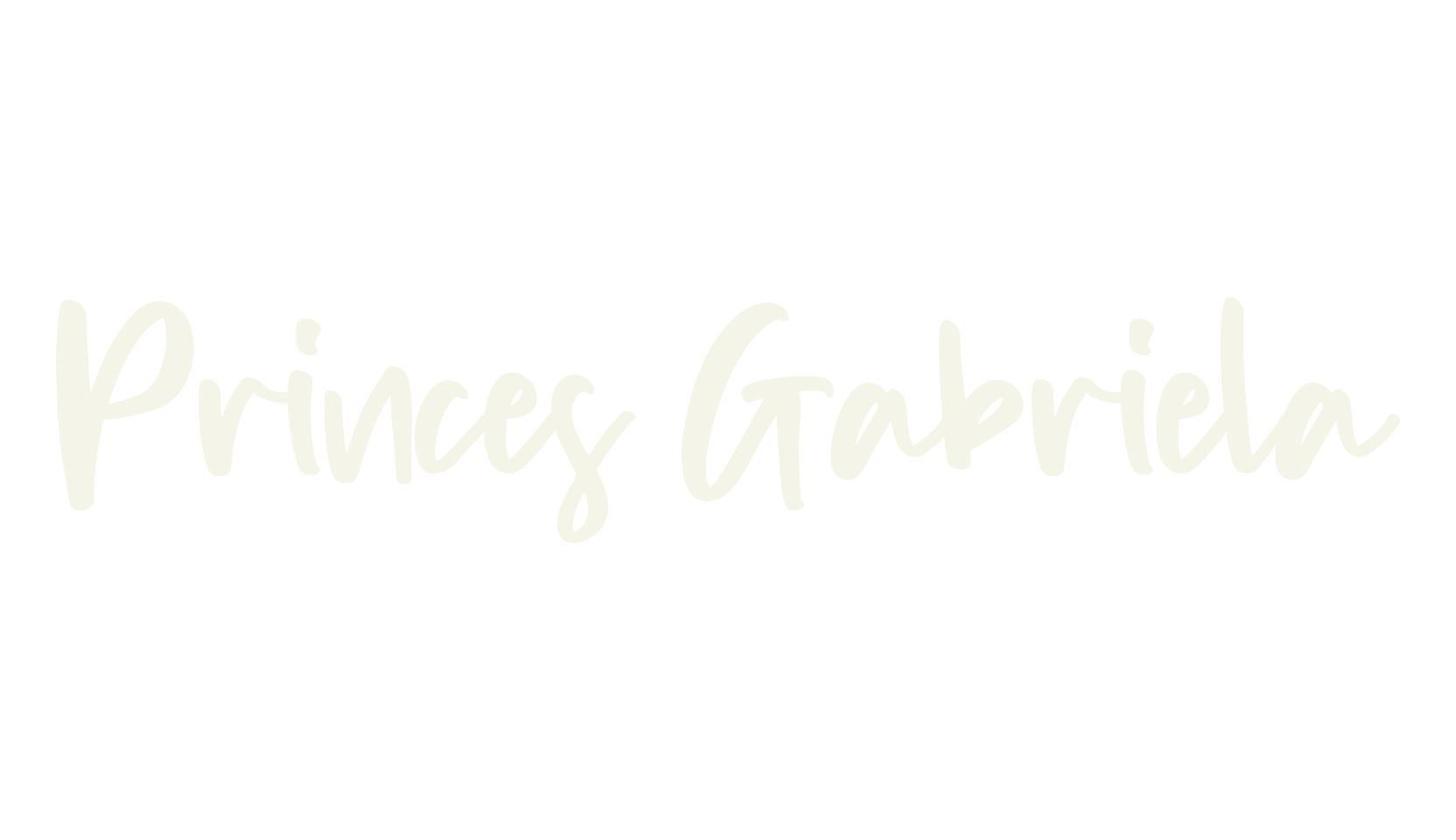 Princes Gabriela, handwriting font preview