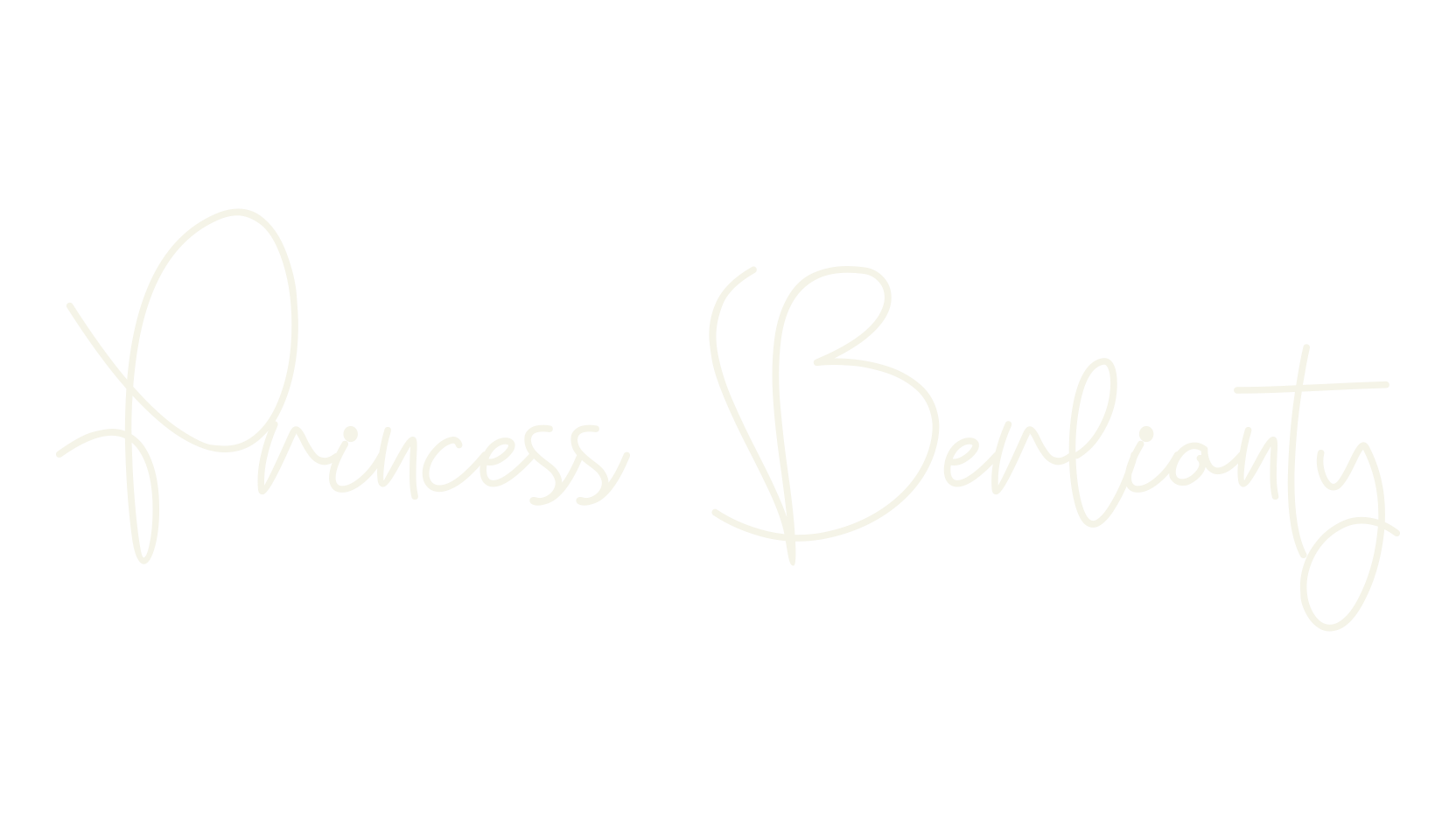 Princess Berlianty, signature font preview