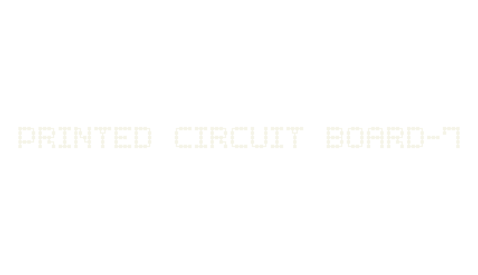 Printed Circuit Board-7, digital font preview