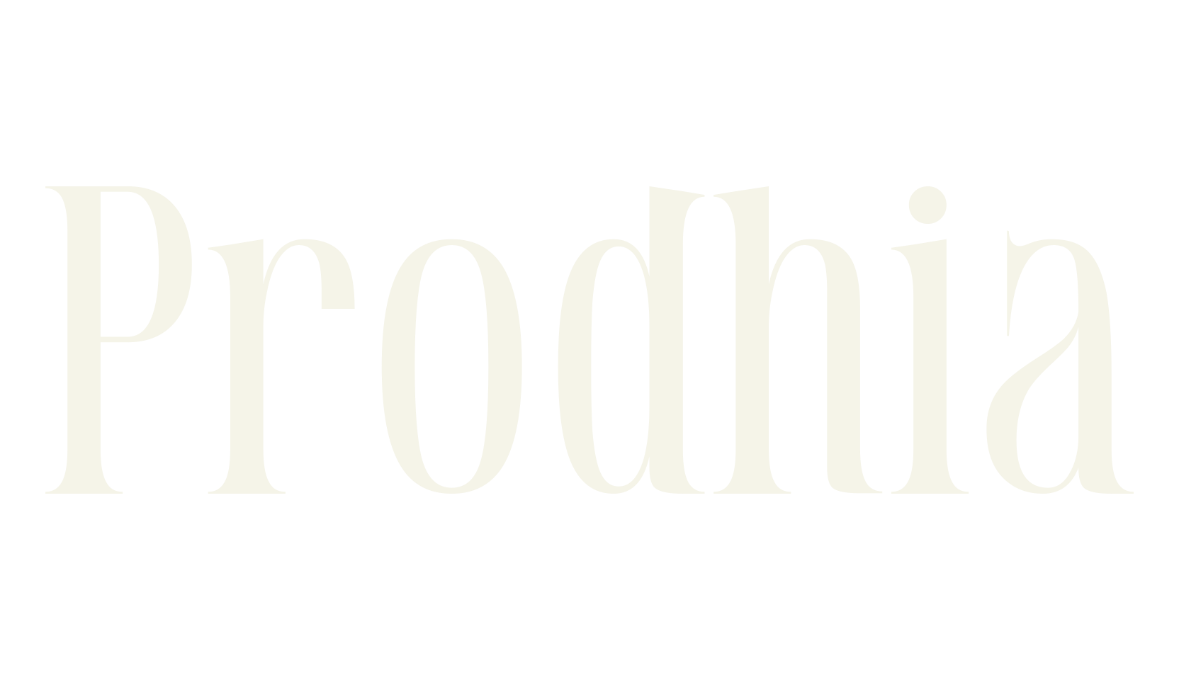 Prodhia, serif font preview
