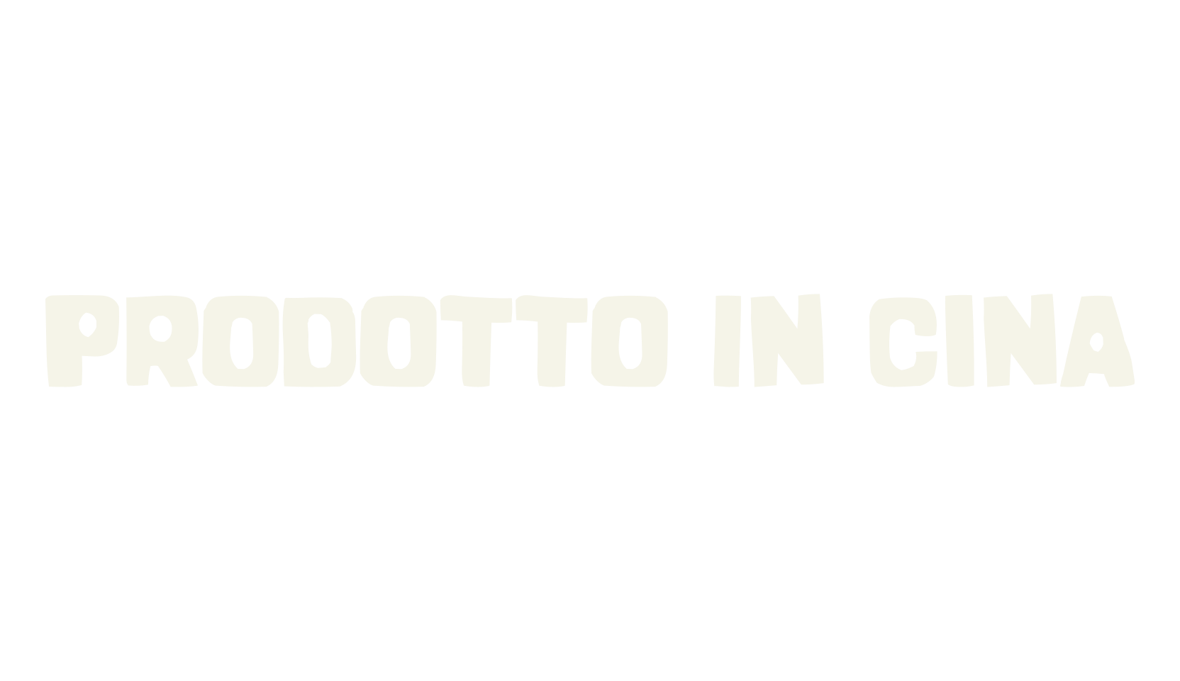 Prodotto In Cina, bold font preview