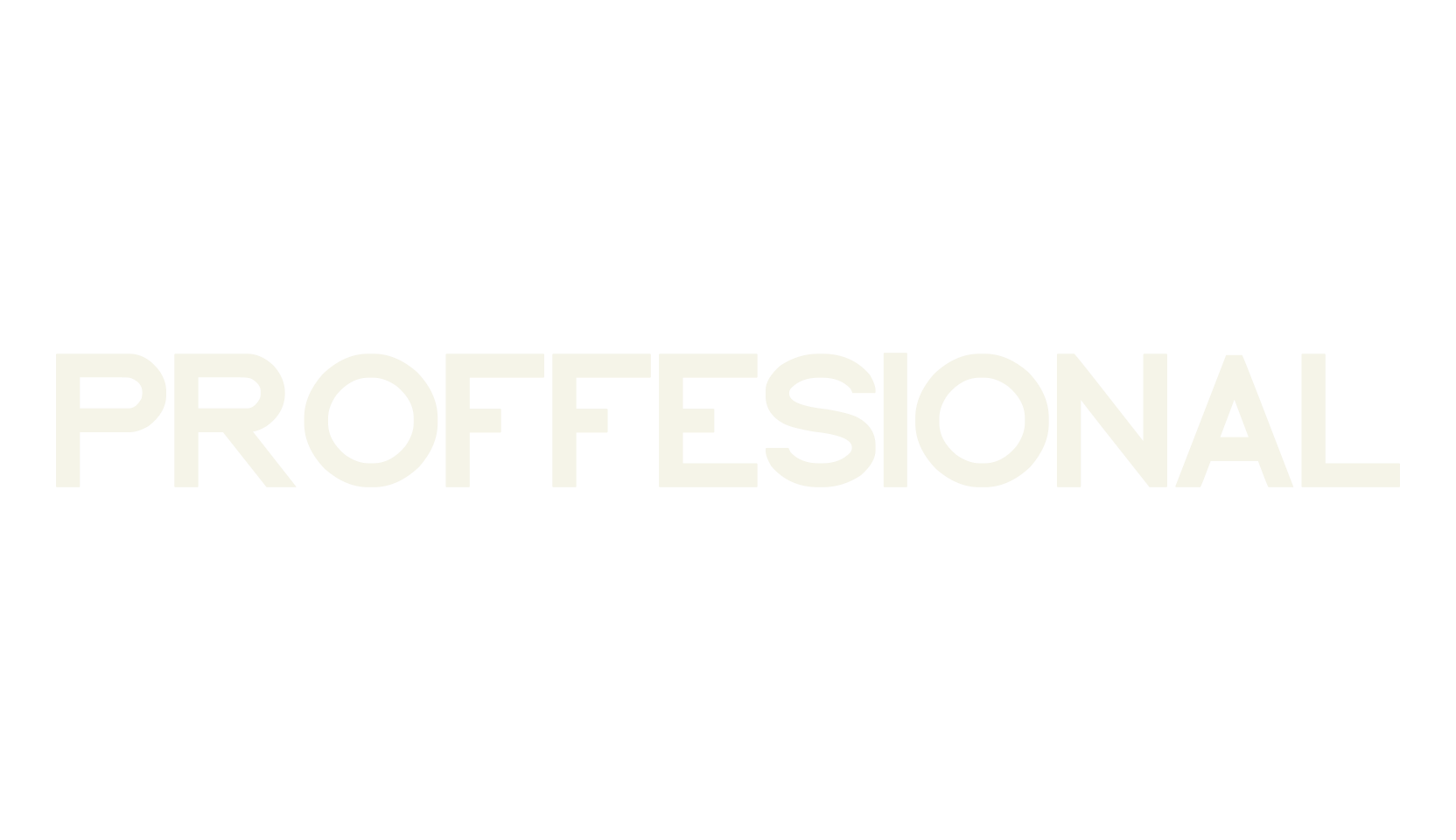 PROFFESIONAL, sans font preview