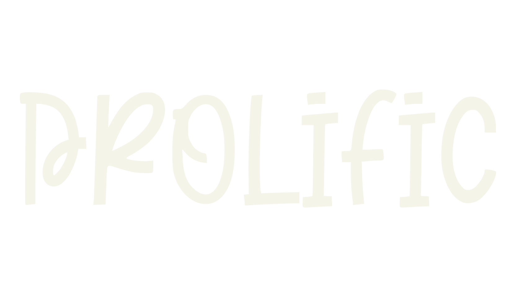 Prolific, cursive font preview