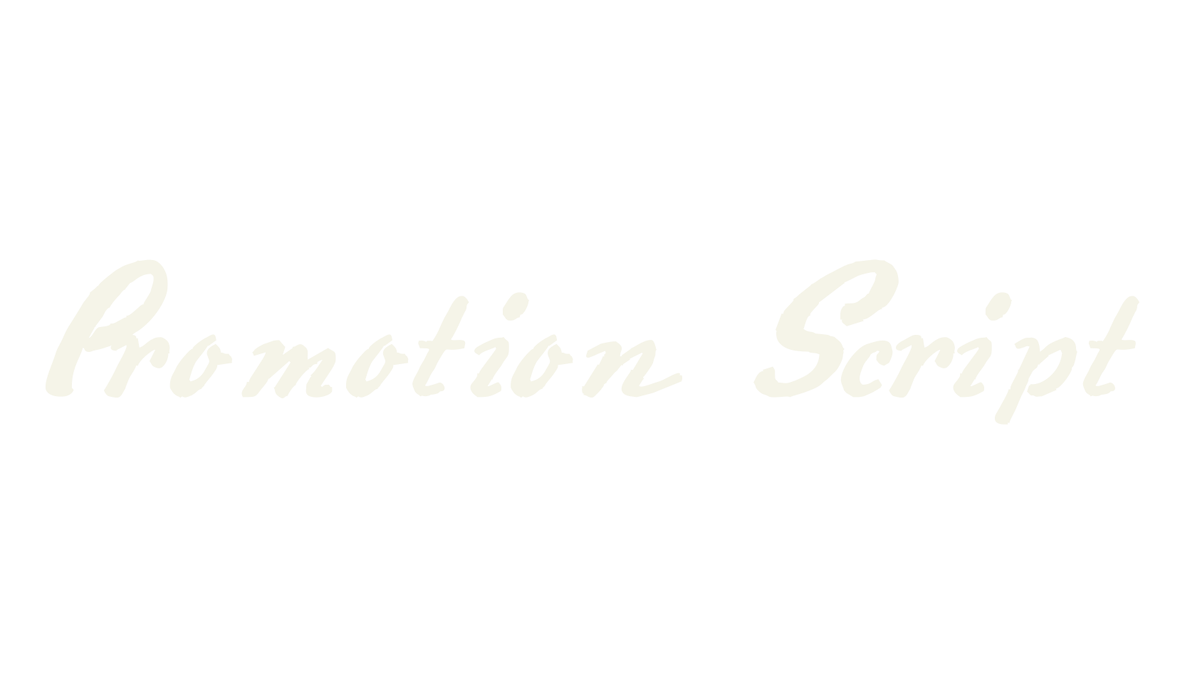 Promotion Script, fashion script font preview