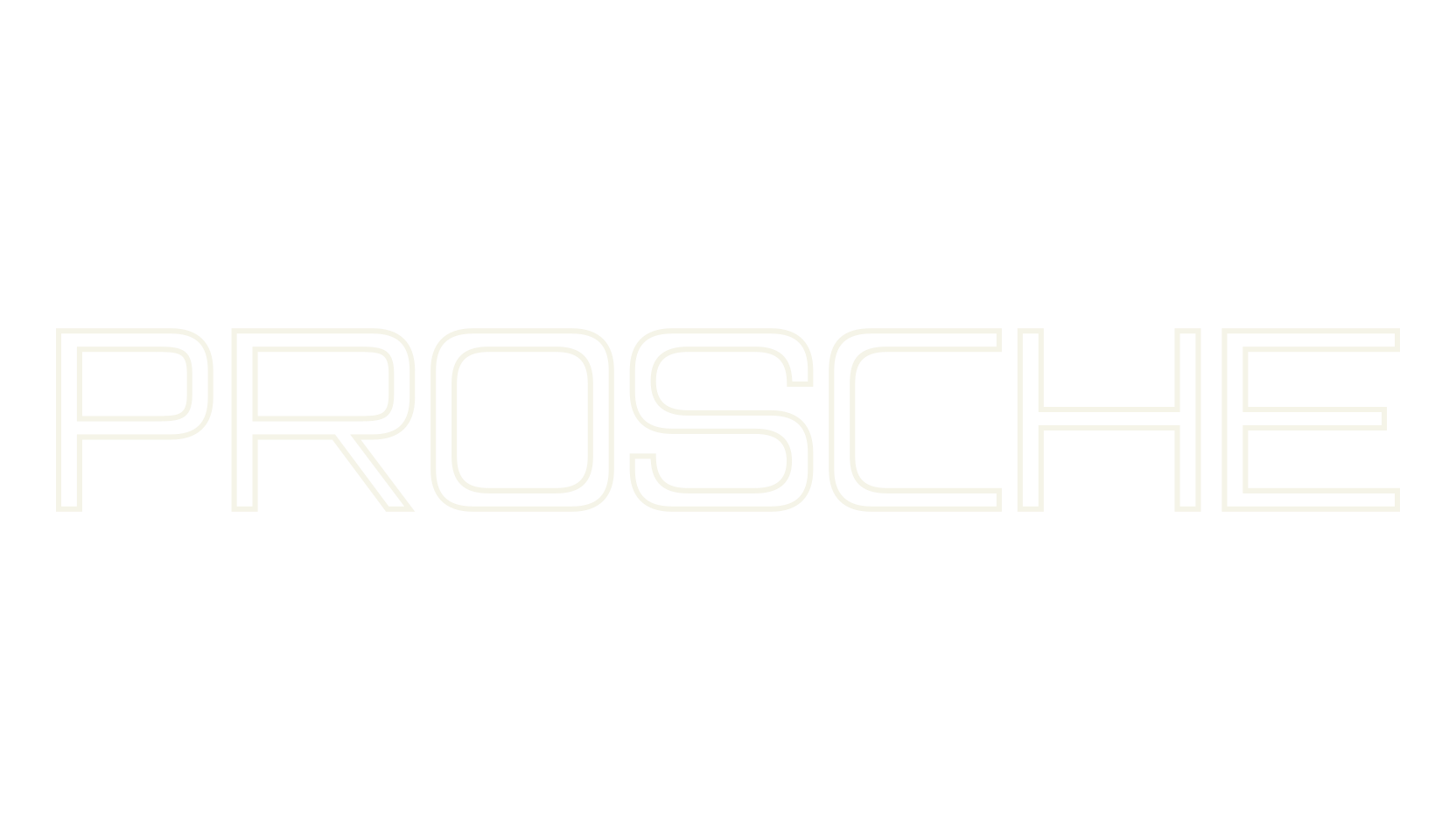 Prosche, letter font preview