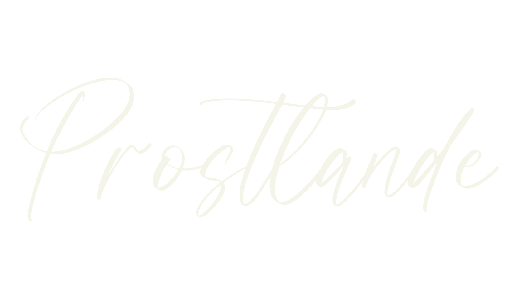 Prostlande, script font preview