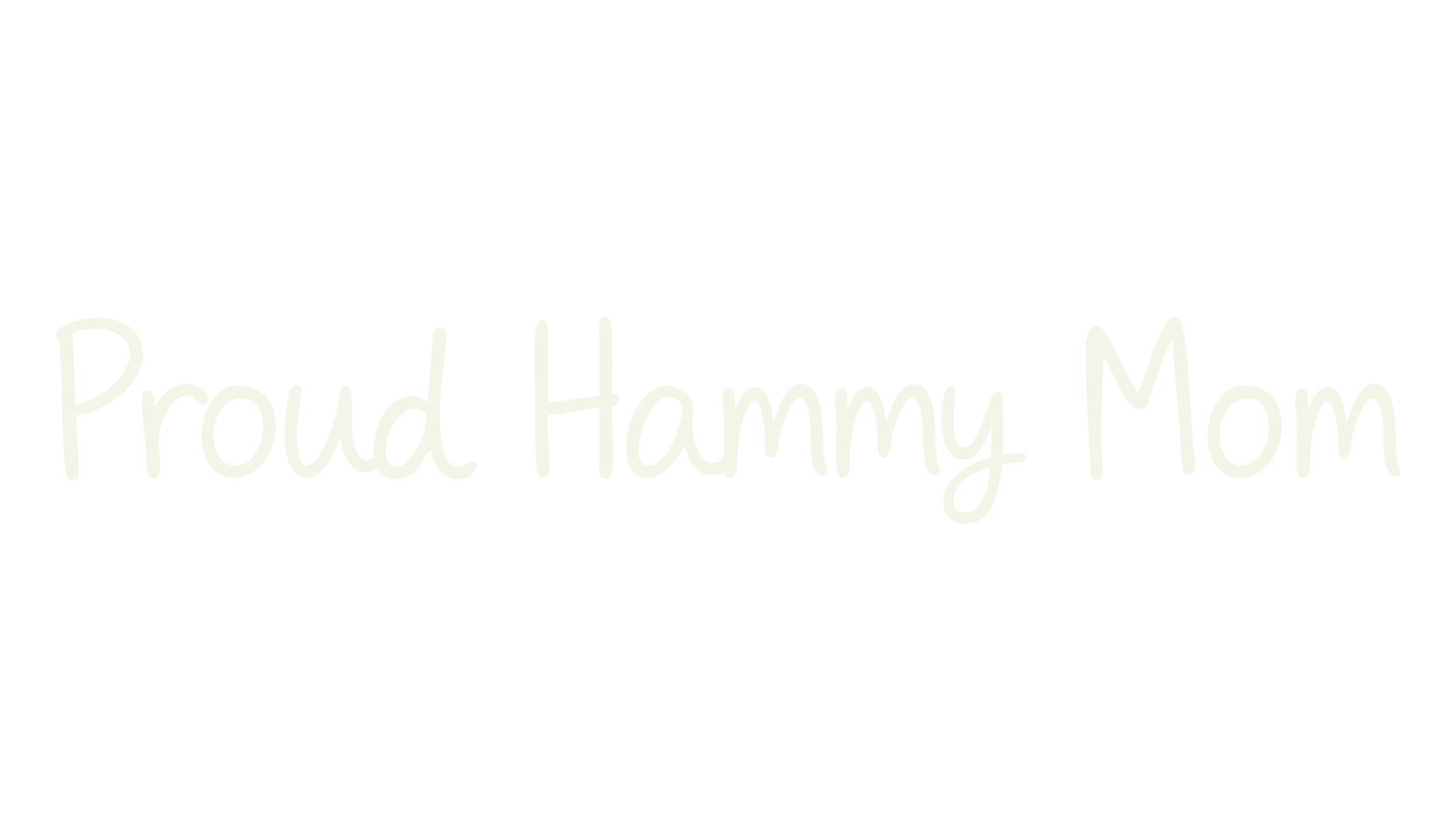 Proud Hammy Mom, fashion script font preview