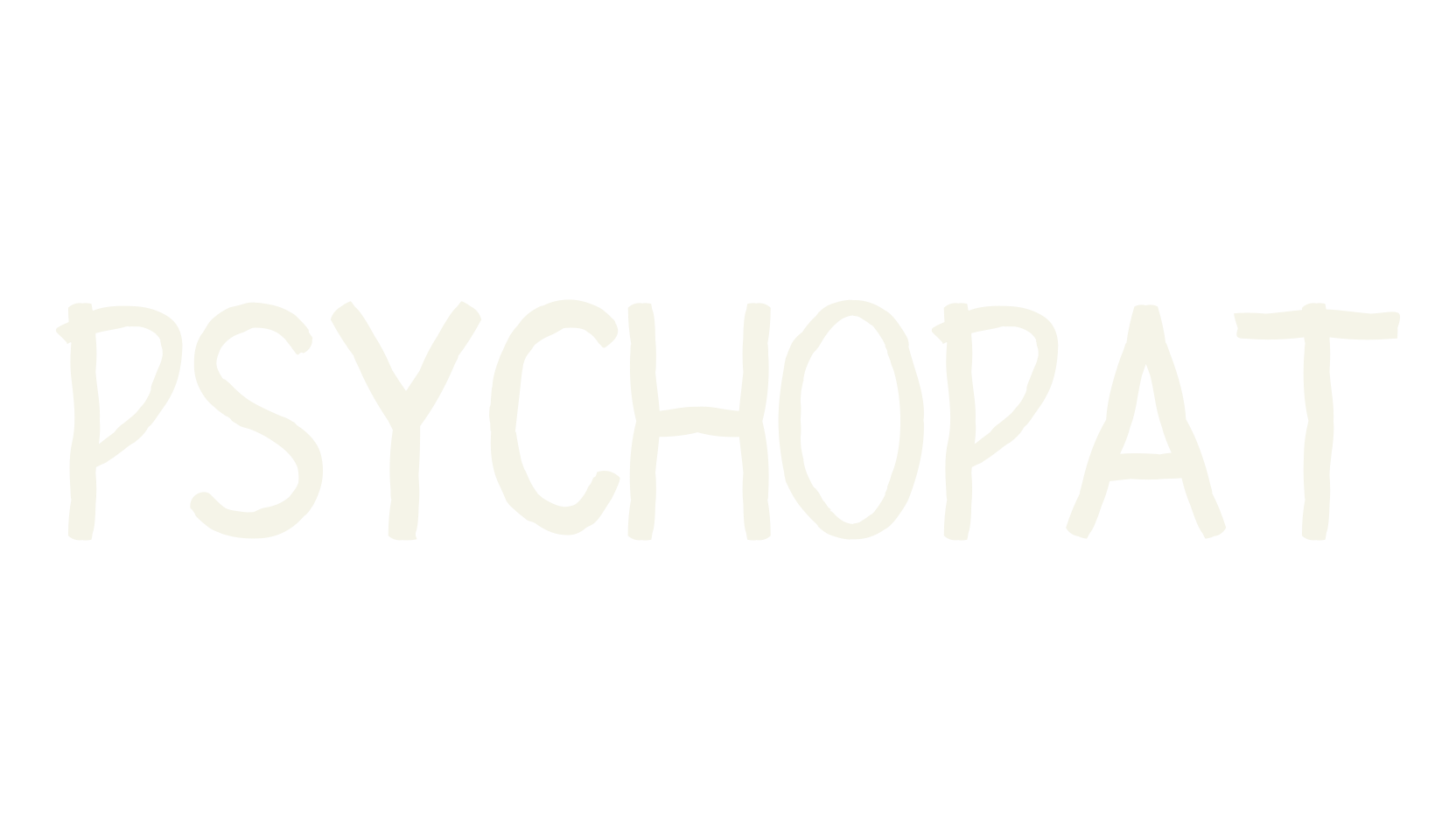 PSYCHOPAT, logo font preview