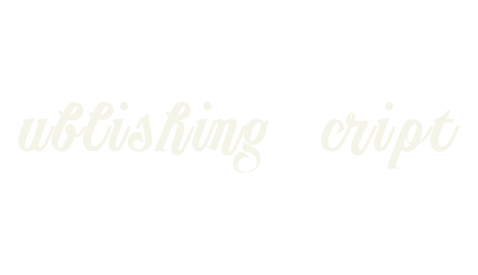 Publishing Script, fashion script font preview