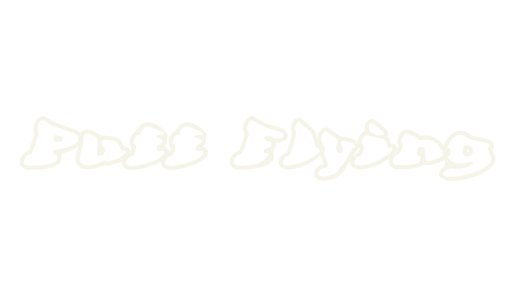 Puff Flying, streetwear font preview
