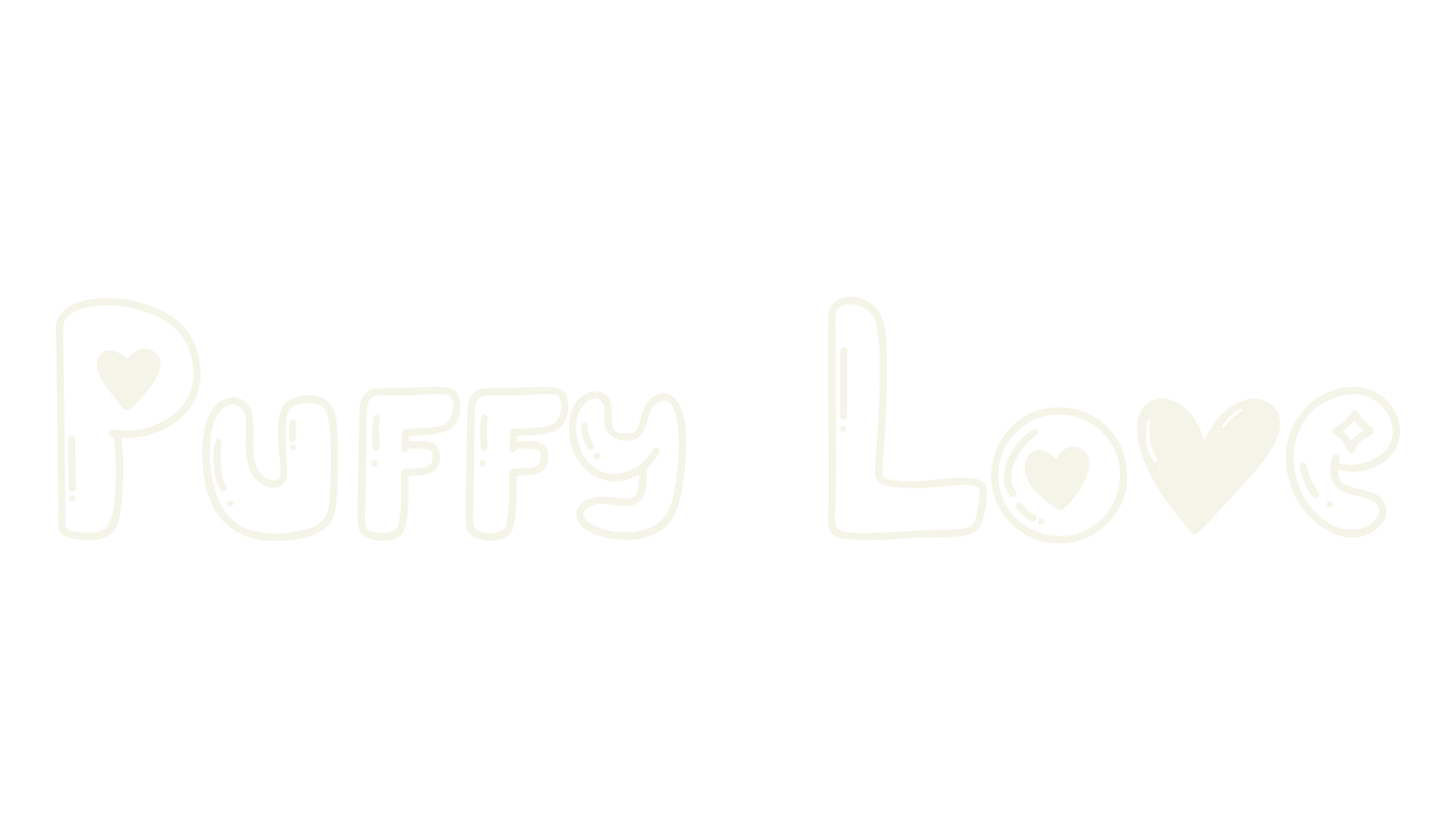 Puffy Love, cute font preview