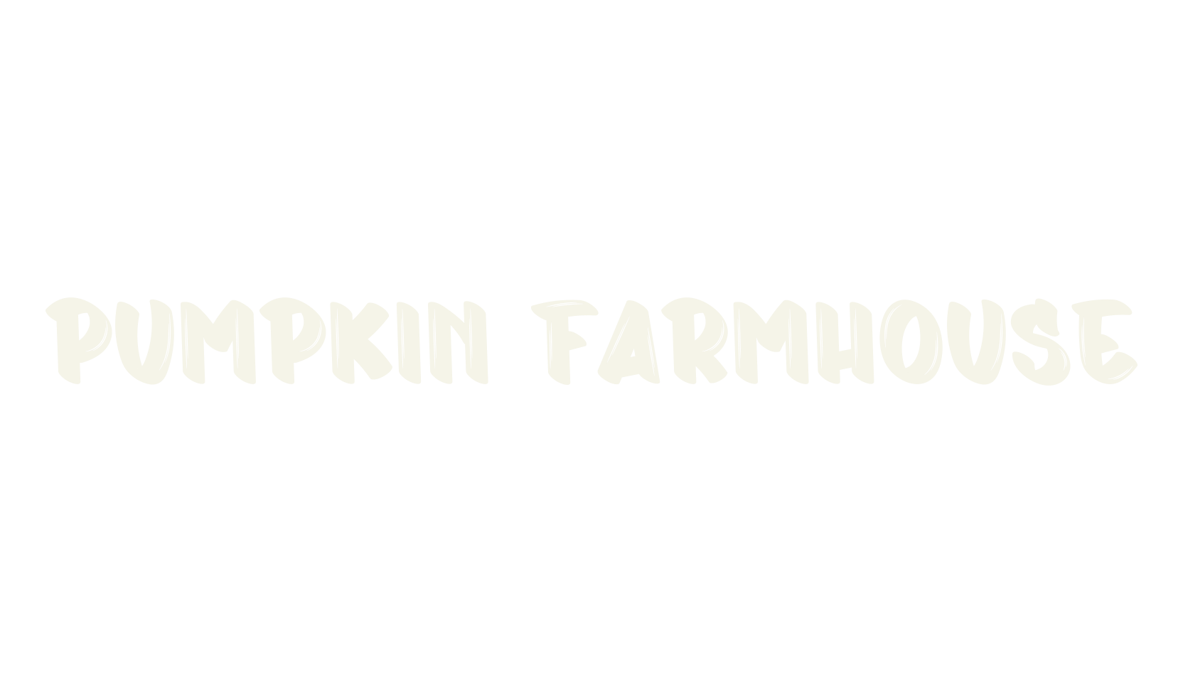 Pumpkin Farmhouse, christmas font preview