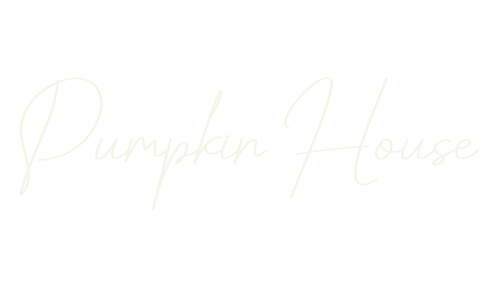 Pumpkin House, calligraphy font preview