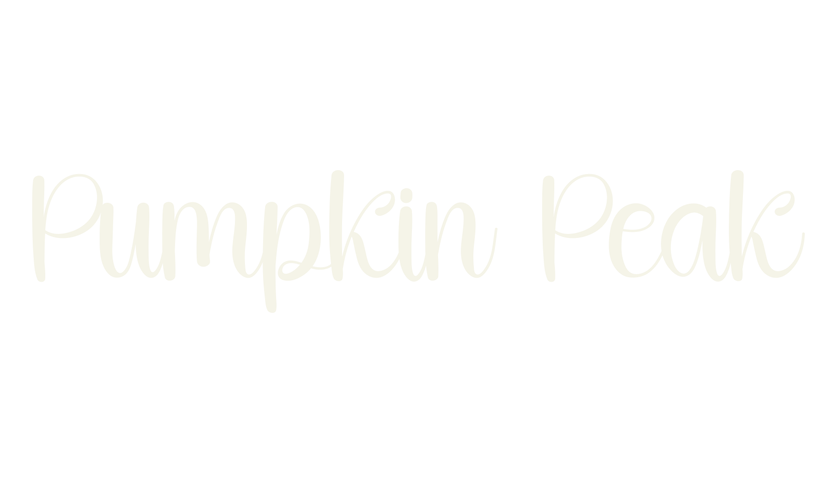 Pumpkin Peak, calligraphy font preview