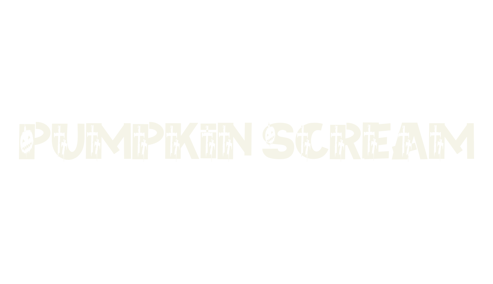 Pumpkin Scream, horror font preview