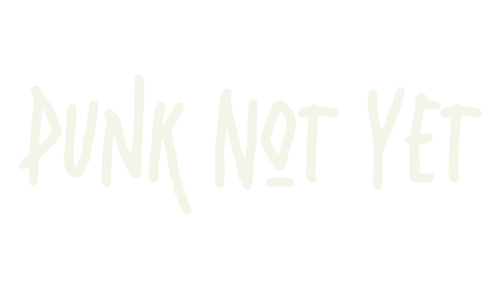 Punk Not Yet, handwritten font preview