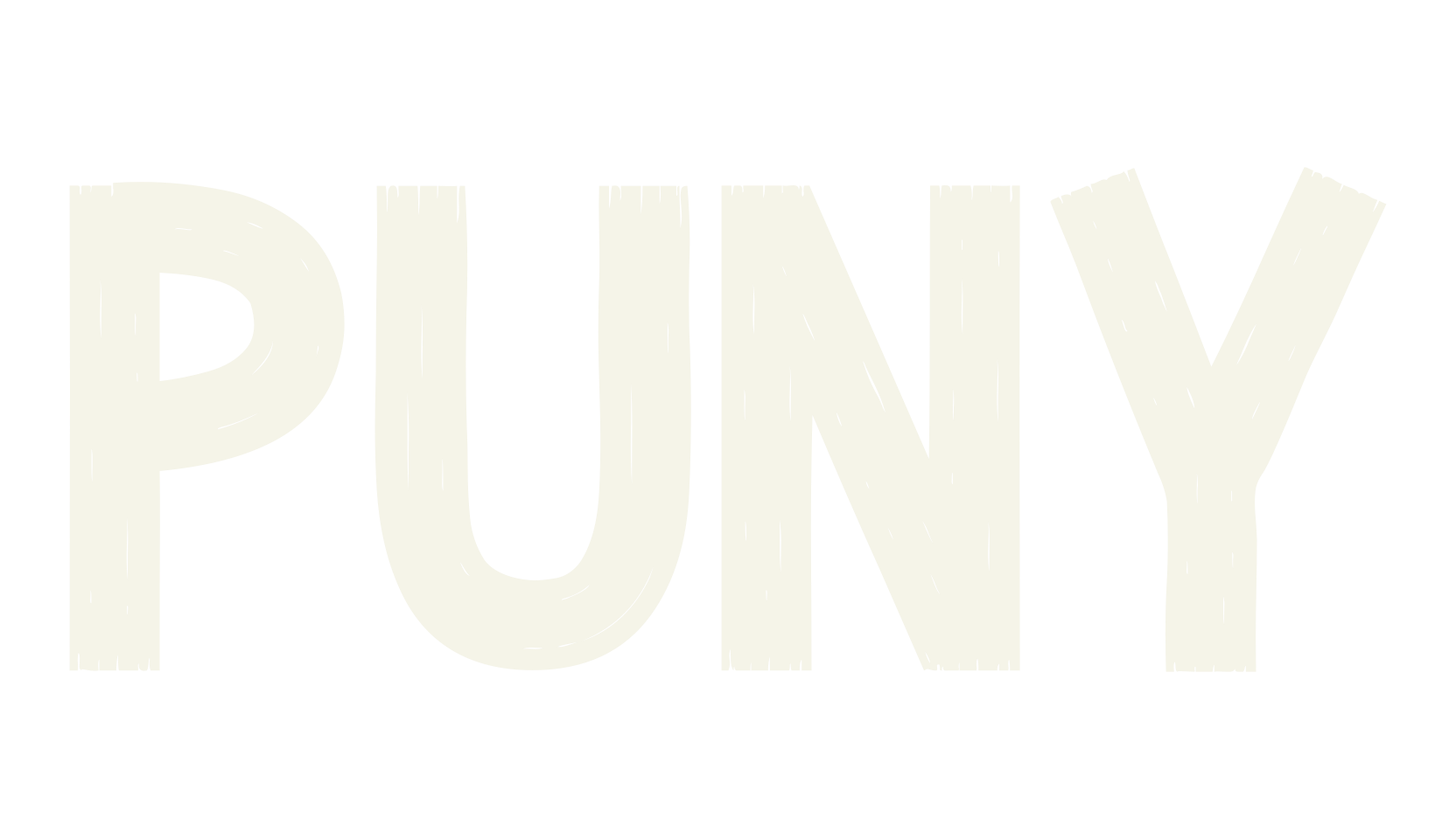 PUNY, typewriter font preview