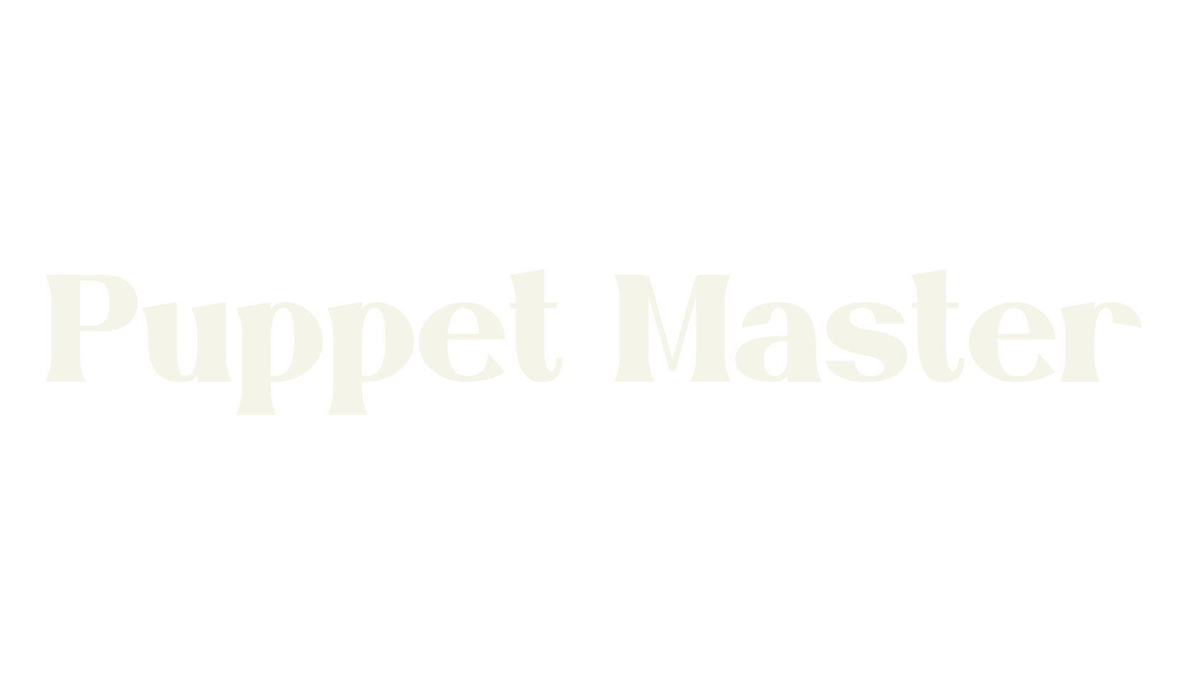 Puppet Master, bold font preview