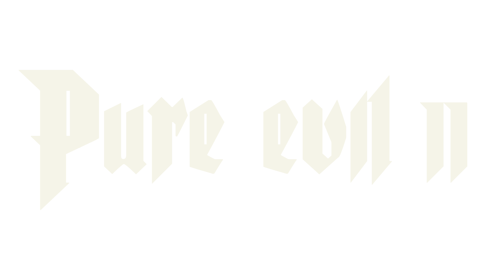 Pure evil 2, fantasy font preview