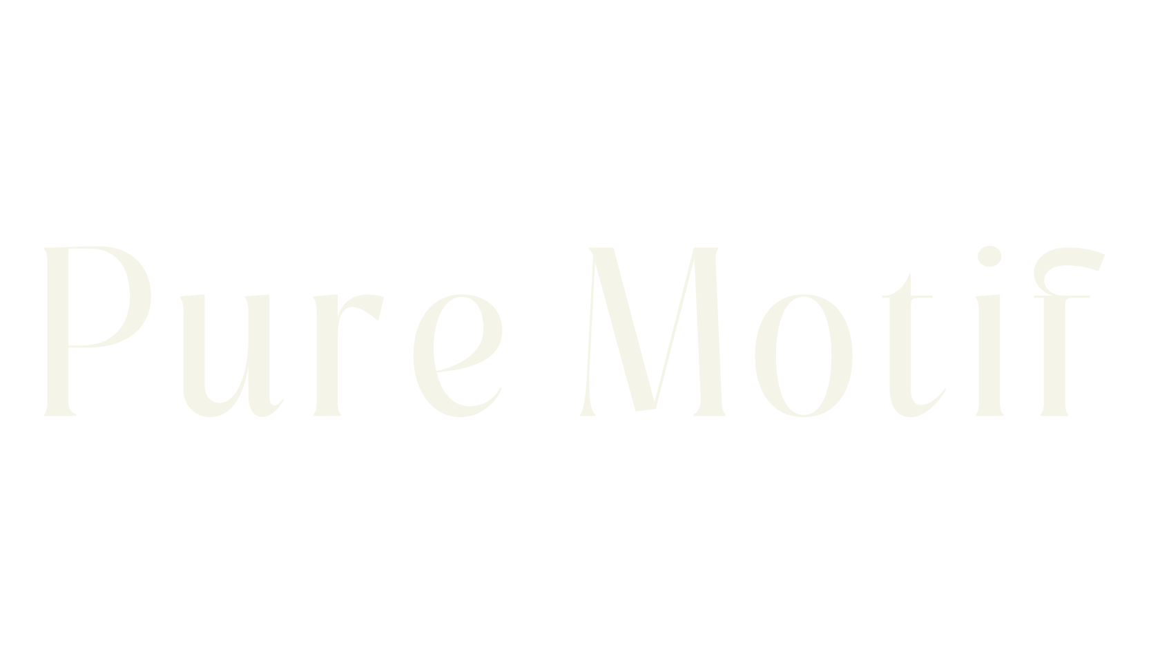 Pure Motif, serif font preview