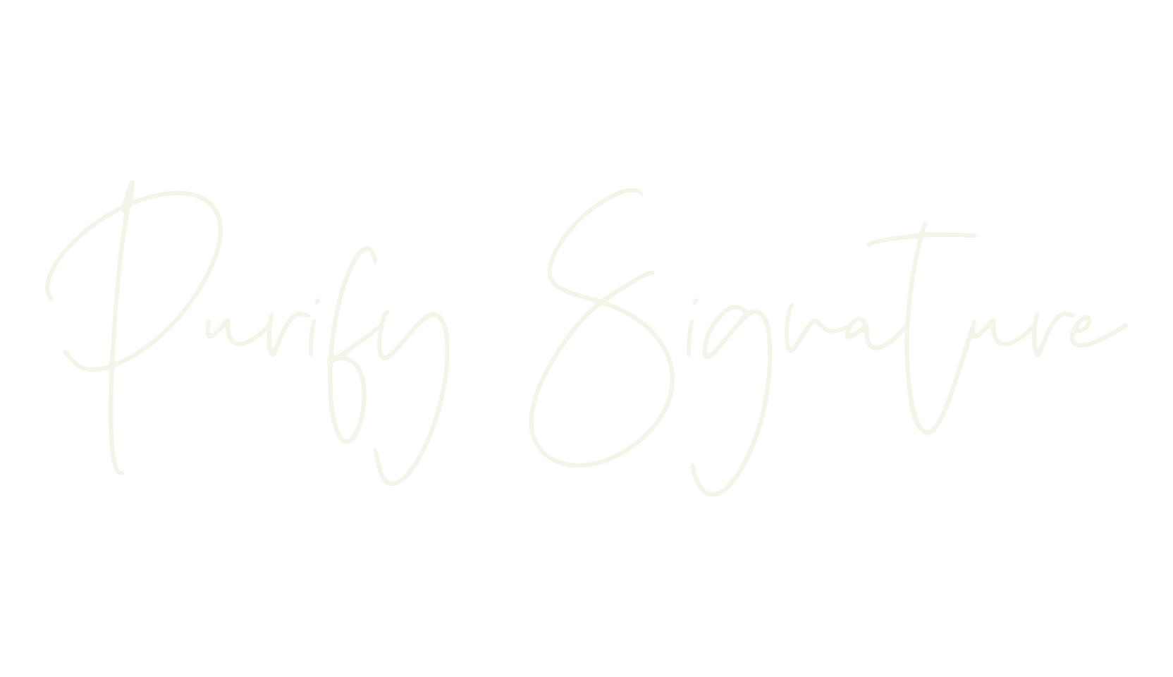Purify Signature, thin font preview
